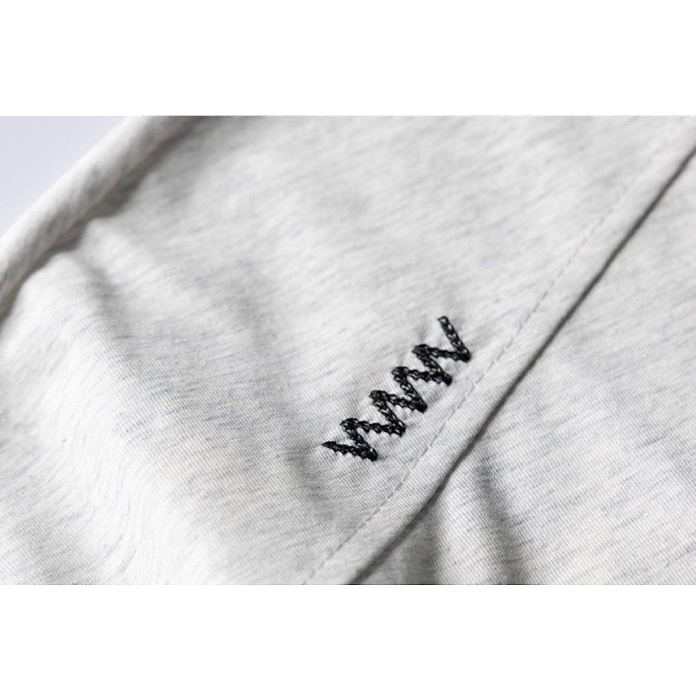 Wave Stitch Crew Neck Short Sleeve T-Shirt N1087