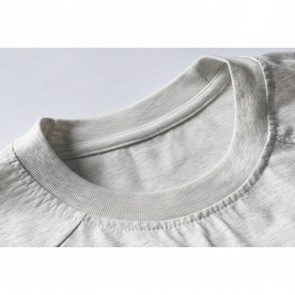 Wave Stitch Crew Neck Short Sleeve T-Shirt N1087