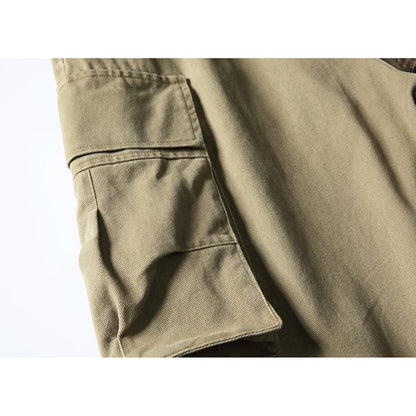 Multi Pocket Relaxed Cargo Half Pants N1089
