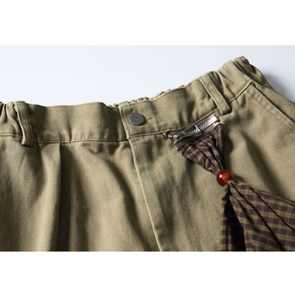 Multi Pocket Relaxed Cargo Half Pants N1089