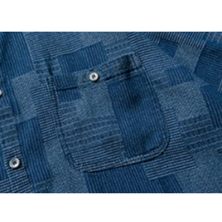 Geometric Check Short Sleeve Shirt N1096