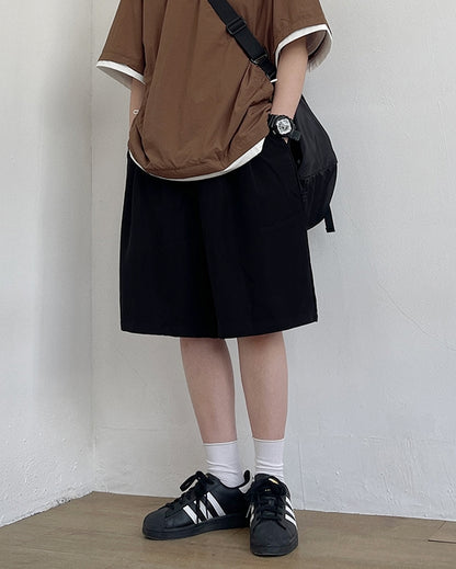 Straight Cut Standard Half Pants N0776