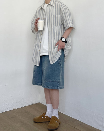 Wide Silhouette Denim Pants N0778