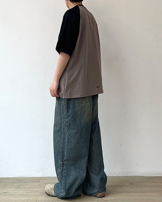 Street Style Contrast T-Shirt N0765