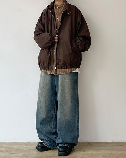 Oversized Silhouette Simple Jacket N0605