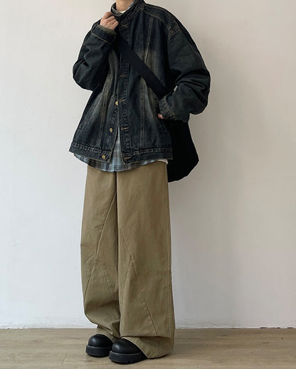 Vintage Wash Denim Jacket N0621