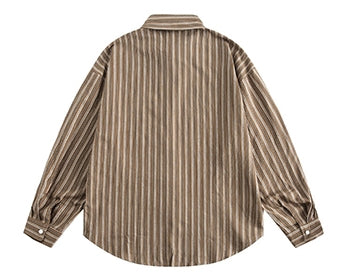 Classic Stripe Loose Shirt N0668