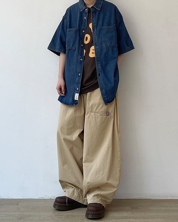 Double Pocket Light Denim Shirt N0764