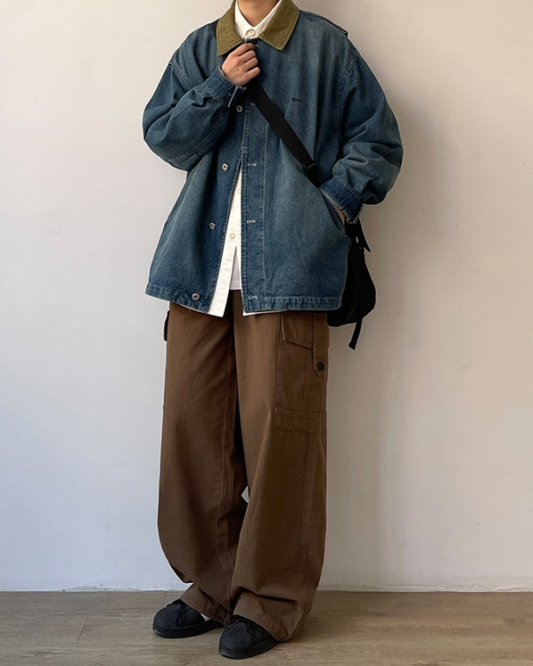 Faded Wash Casual Jacket N0671