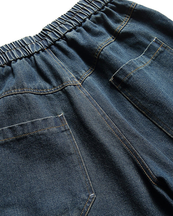 Vintage Wash Wide Denim Pants N0677