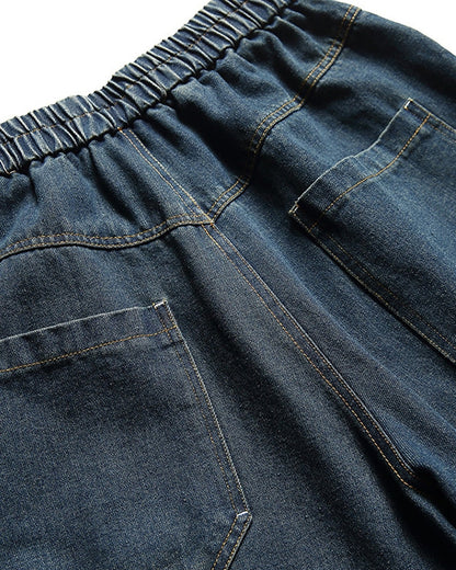 Vintage Wash Wide Denim Pants N0677