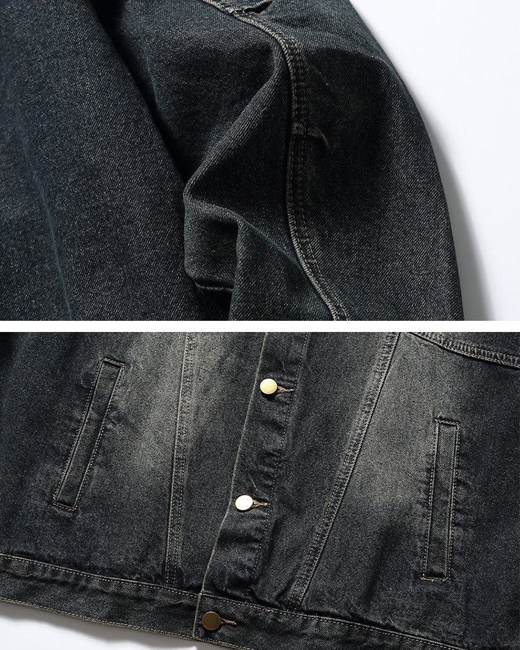 Vintage Wash Denim Jacket N0621