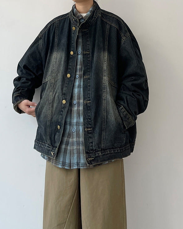Vintage Wash Denim Jacket N0621