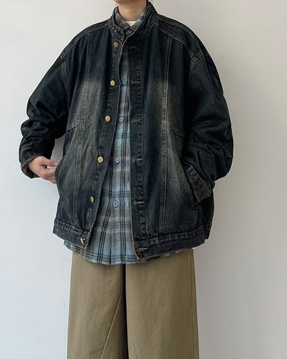 Vintage Wash Denim Jacket N0621