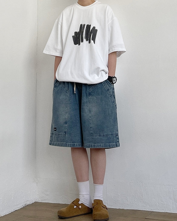 Wide Silhouette Denim Pants N0778