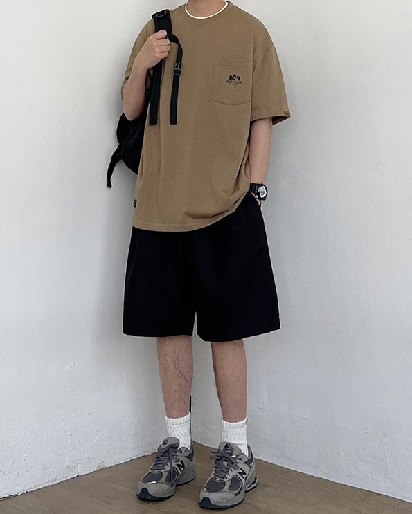 Simple Logo One Point Short Sleeve T-Shirt N0775