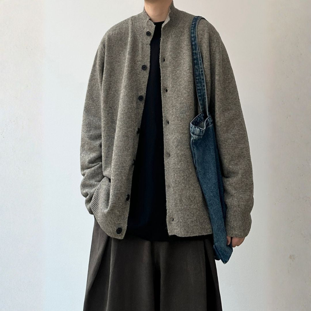 Mode High-Neck Button Cardigan N0979