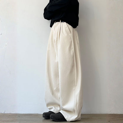 Volume Silhouette Tuck Wide Pants N1007