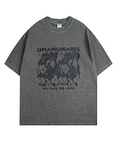 Faded Color Art Short Sleeve Tee N0762