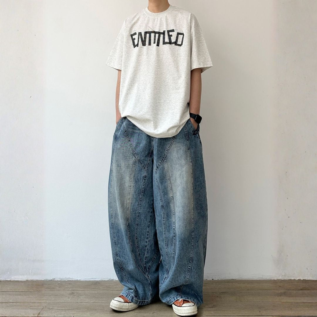 Graphic Print Crew Neck Short Sleeve T-Shirt N1083