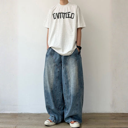 Graphic Print Crew Neck Short Sleeve T-Shirt N1083