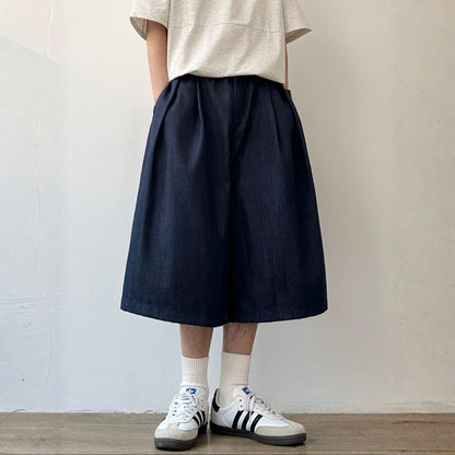 Wide Silhouette Tuck Short Pants N1088
