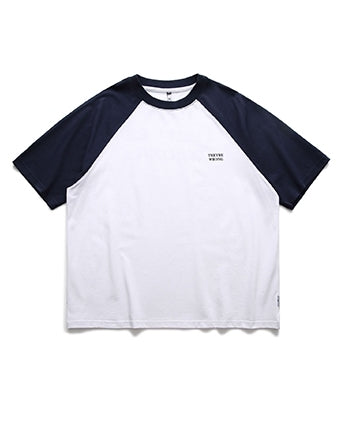 Simple Design Two Tone Short Sleeve T-Shirt N0777