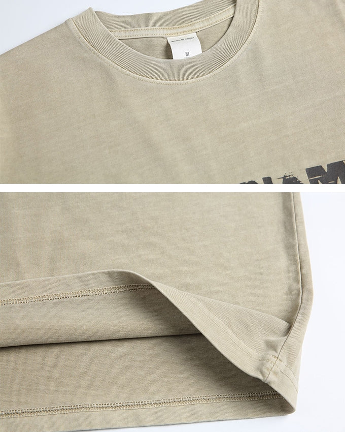 Faded Color Art Short Sleeve Tee N0762