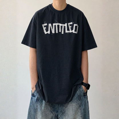 Graphic Print Crew Neck Short Sleeve T-Shirt N1083