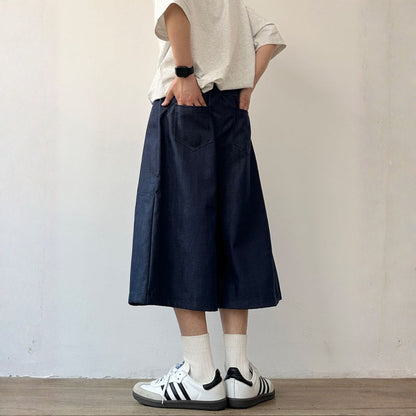 Wide Silhouette Tuck Short Pants N1088