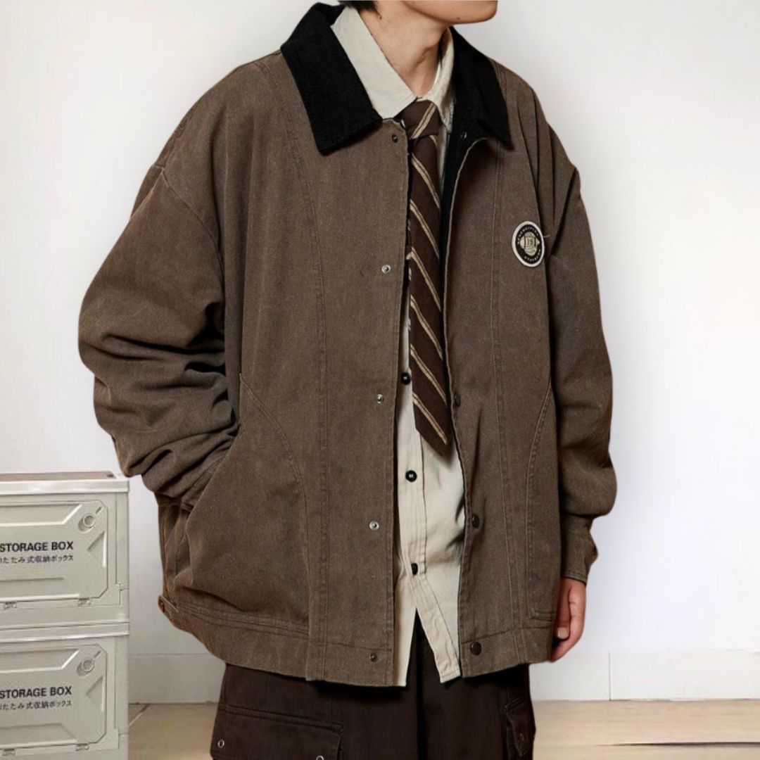 【OUTLET/即納】Retro Oversize Loose Jacket N0009