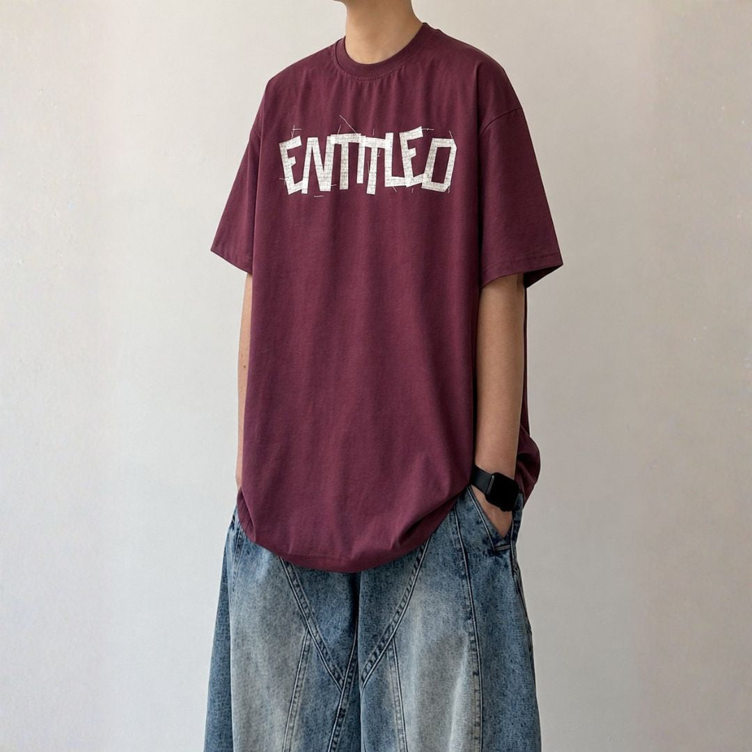 Graphic Print Crew Neck Short Sleeve T-Shirt N1083