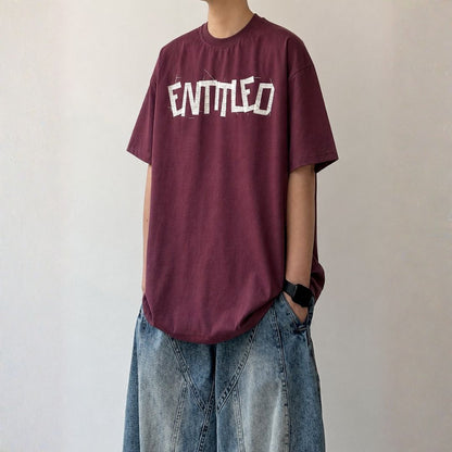 Graphic Print Crew Neck Short Sleeve T-Shirt N1083