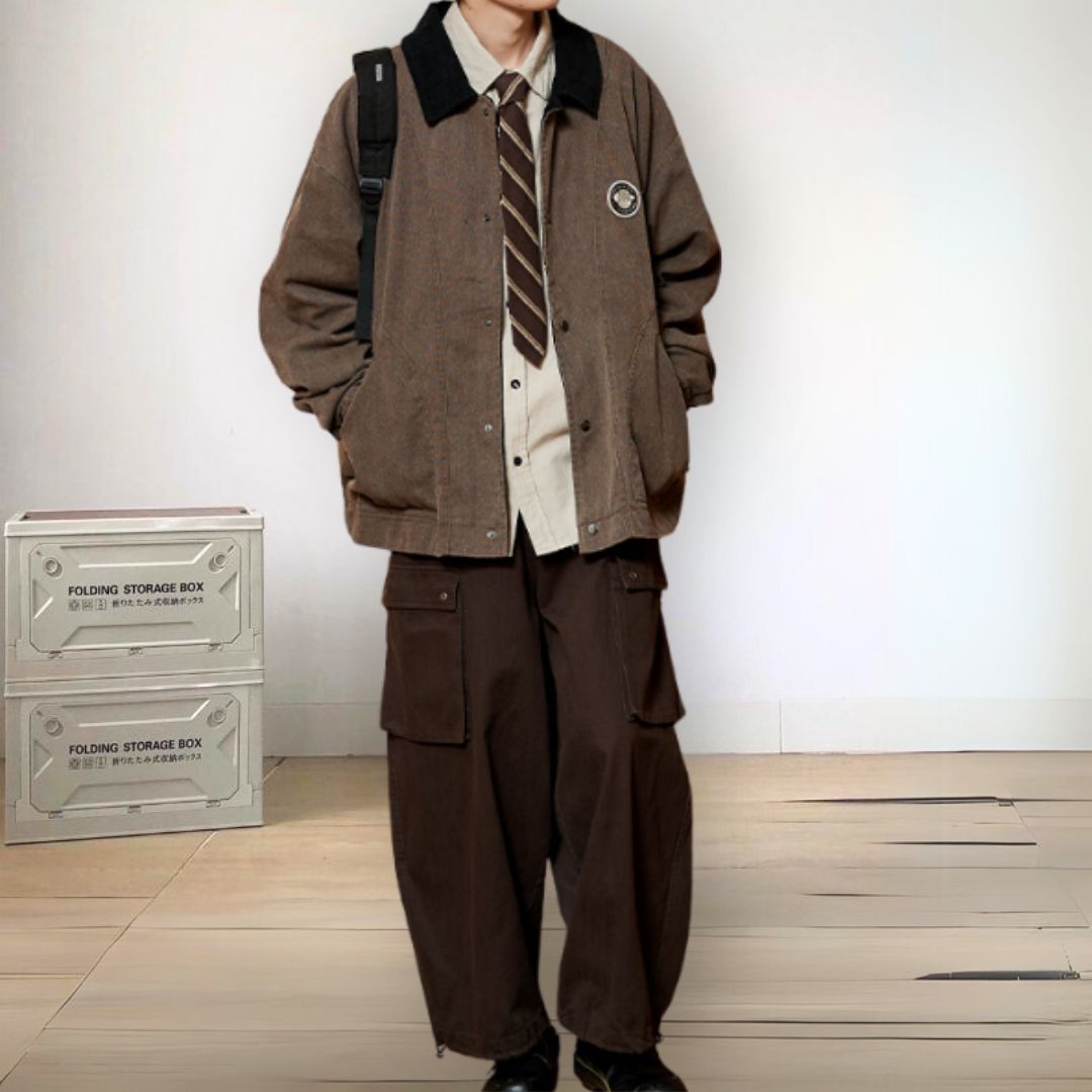 【OUTLET/即納】Retro Oversize Loose Jacket N0009