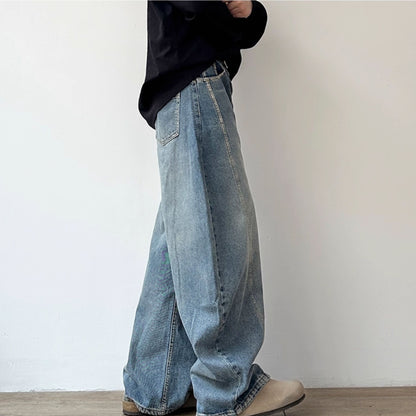 Volume Line Wide Denim Pants N0970