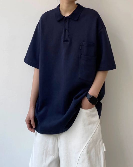 Minimal Design Pocket Polo Tee N0787