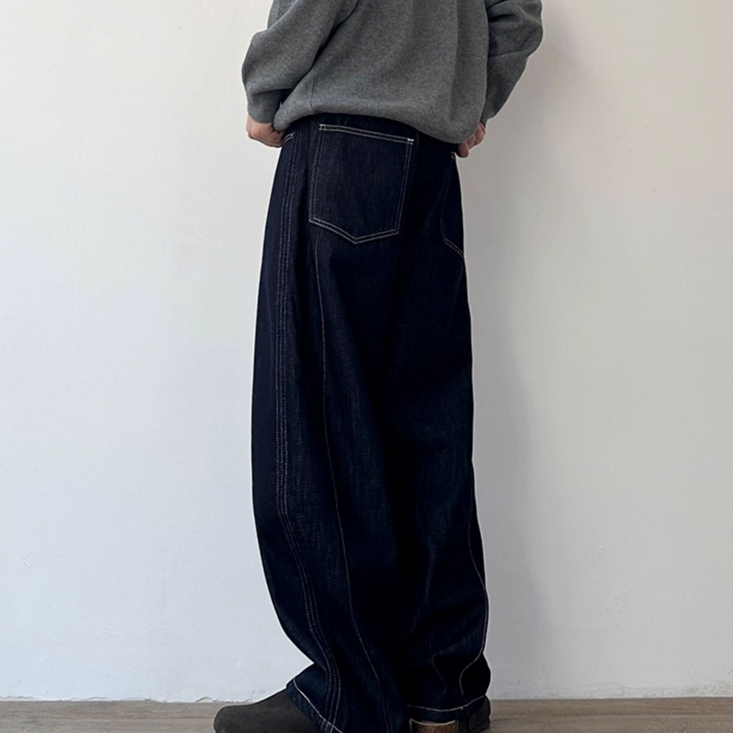 Wide Straight Volume Pants N1004