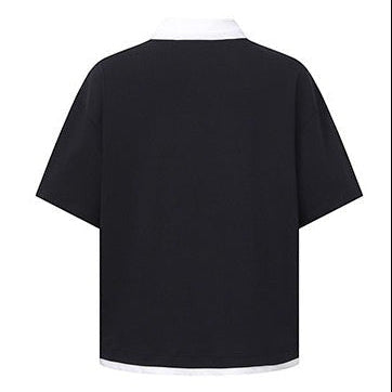 Simple Layered Half Sleeve T-Shirt N1084