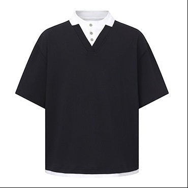 Simple Layered Half Sleeve T-Shirt N1084