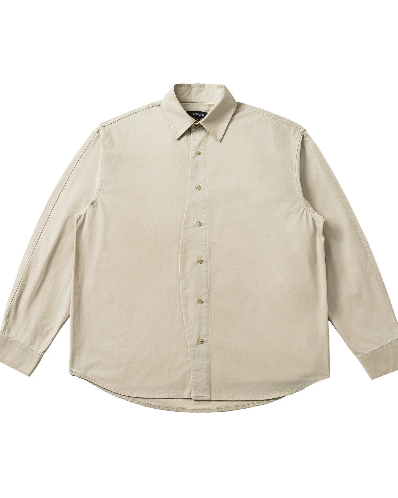 Straight Silhouette Casual Style Long Sleeve Shirt N0912