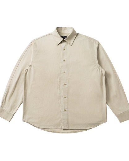 Straight Silhouette Casual Style Long Sleeve Shirt N0912