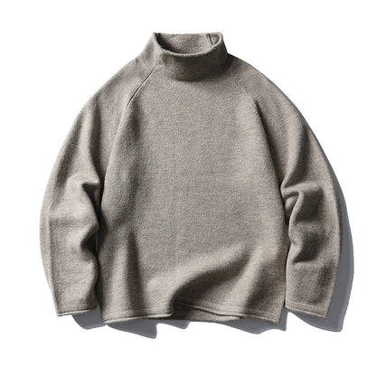 Mock Neck Minimal Long Sleeve Top N1023