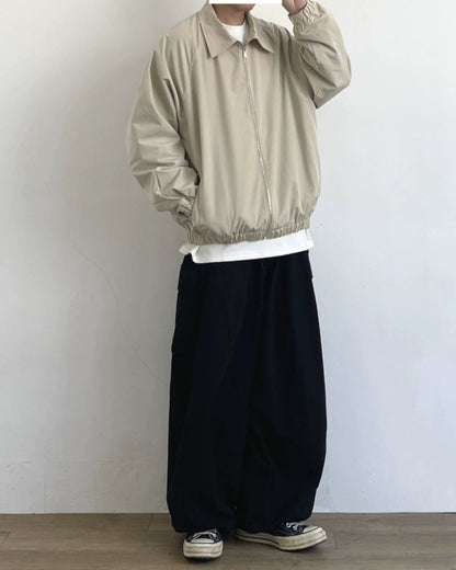 Minimal Design Zip Blouson N0693