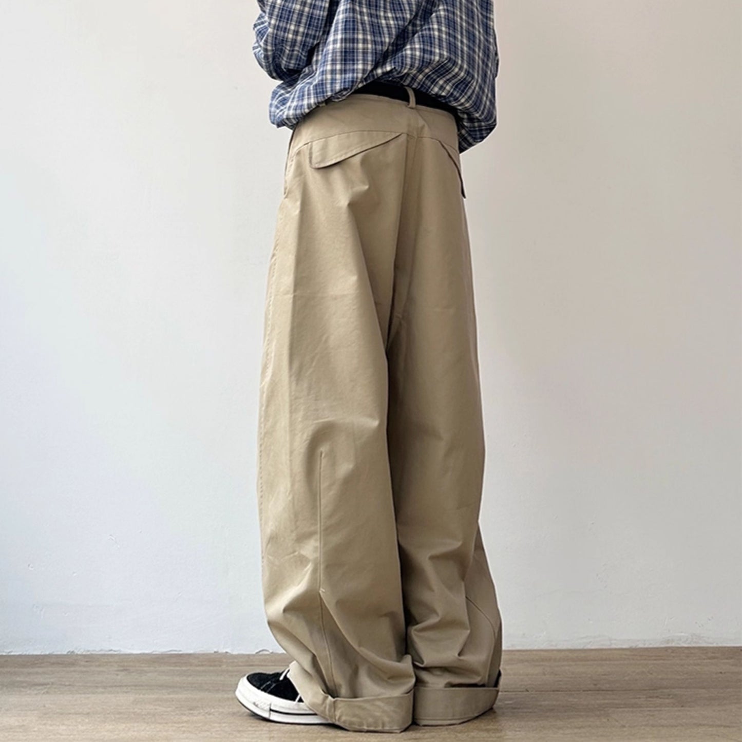 Balloon Silhouette Wide Pants N0974