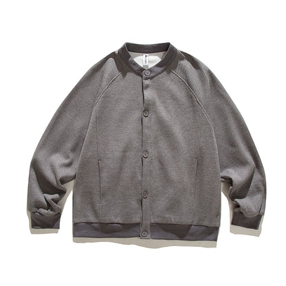 Retro Waffle Jacket - Stand-Up Collar Unisex N0612