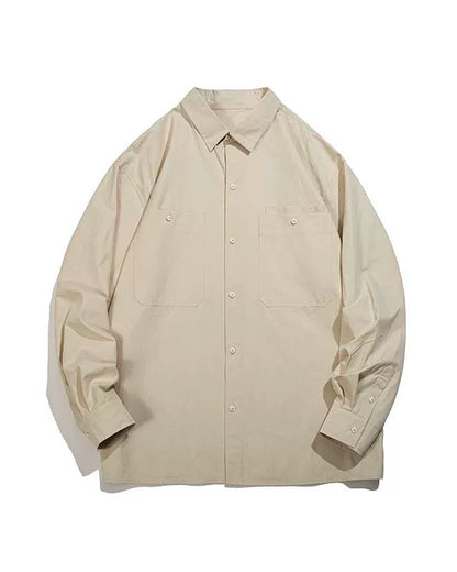 Natural Color Oversized Shirt N0714