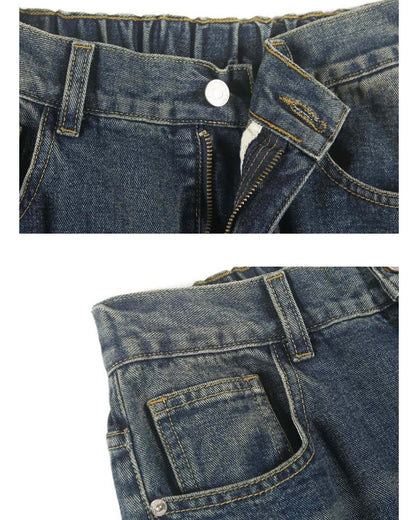 【OUTLET/即納】Retro Wide-Leg Unisex Jeans N0604