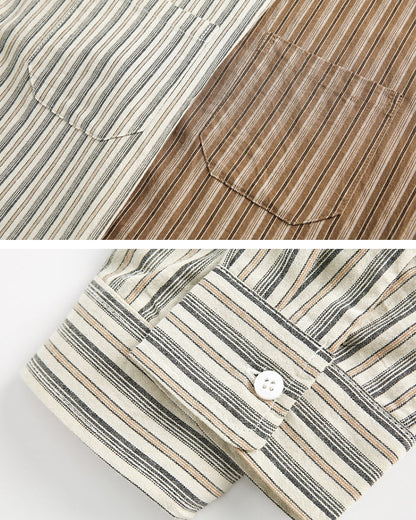 Classic Stripe Loose Shirt N0668