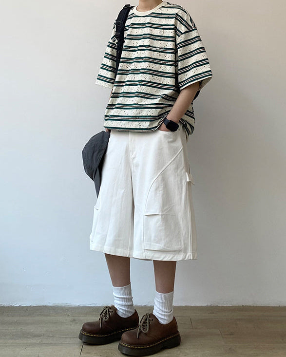 Multi Nep Border Short Sleeve T-Shirt N0789