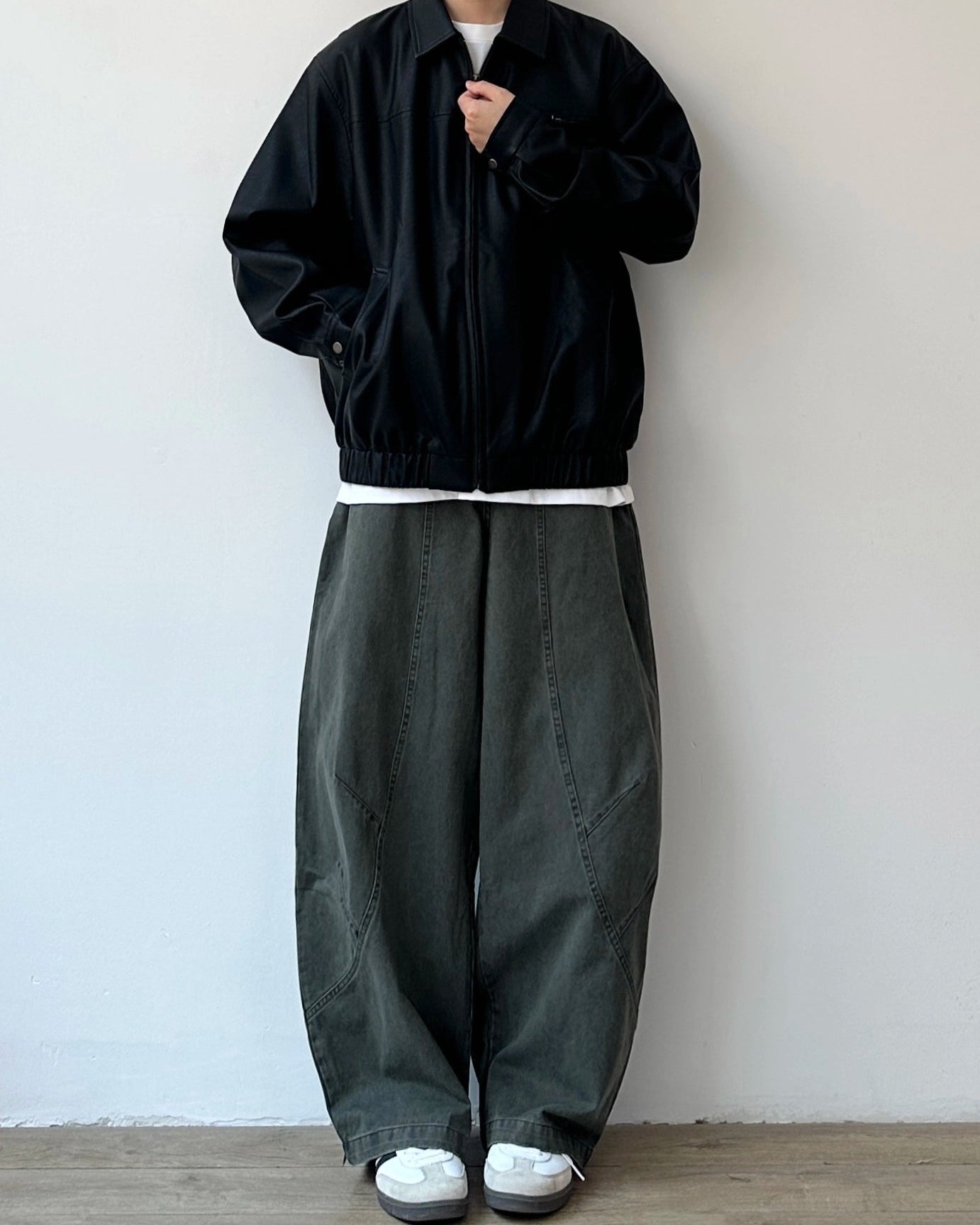 Volume Wide Silhouette Pants N0915